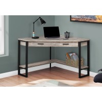 I 7506 Computer Desk-42"L/Taupe Reclaimed Wood Corner (Online Only)