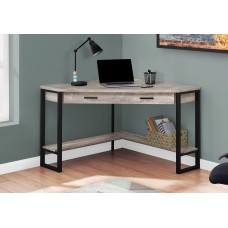 I 7506 Computer Desk-42"L/Taupe Reclaimed Wood Corner (Online Only)