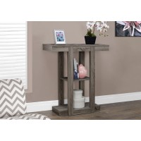 I 2456 ACCENT TABLE - 32"L / DARK TAUPE HALL CONSOLE