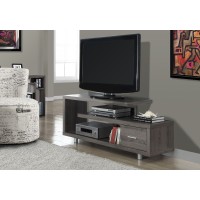 I 2574 TV Stand-60"L/Dark Taupe with 1 Drawer (In stock)