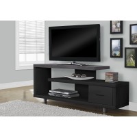 I 2575 TV Stand-60" L /Black/ Grey top with 1 Drawer (Online only)