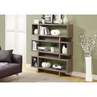 I 3251 BOOKCASE - 55"H / DARK TAUPE MODERN STYLE (EXCLUSIVE ONLINE SALE !)