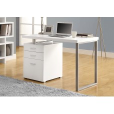 I 7027 COMPUTER DESK - 48"L / WHITE LEFT OR RIGHT FACING (EXCLUSIVE ONLINE SALE !)