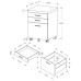 I 7048 Filing Cabinet-3 Drawer /White on Castors (Online only)