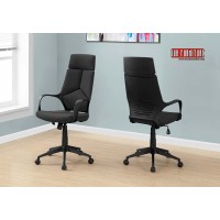 A-2727 Office Chair- Black/ Black Fabric/ High Back Executive (Online Only)