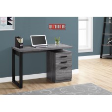 I 7295 Computer desk-48"L/Grey-Black Left or Right Facing (Online Only)