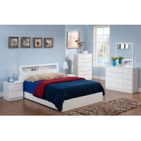Kurara Bedroom set 6 pcs. with All sizes bed (Online only)